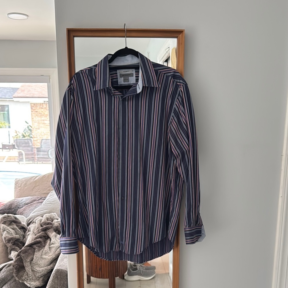 Johnston and Murphy Men's Striped Shirt